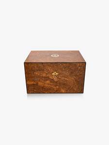 Caja de Joyería con Temática de Flora y <span class=keywords><strong>Fauna</strong></span>, Caja de Madera de Nogal para Pulseras y Collares, Estuche de Almacenamiento de Pendientes Bordado en Terciopelo Personalizado - Product Image 3