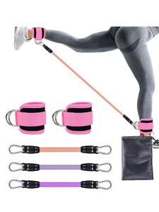 Fasce di Resistenza con Polsini per Esercizi <span class=keywords><strong>Gambe</strong></span>, Attrezzatura per <span class=keywords><strong>Allenamento</strong></span> Fianchi, Bande per <span class=keywords><strong>Gambe</strong></span>, Attrezzatura per <span class=keywords><strong>Allenamento</strong></span> Glutei - Product Image 2