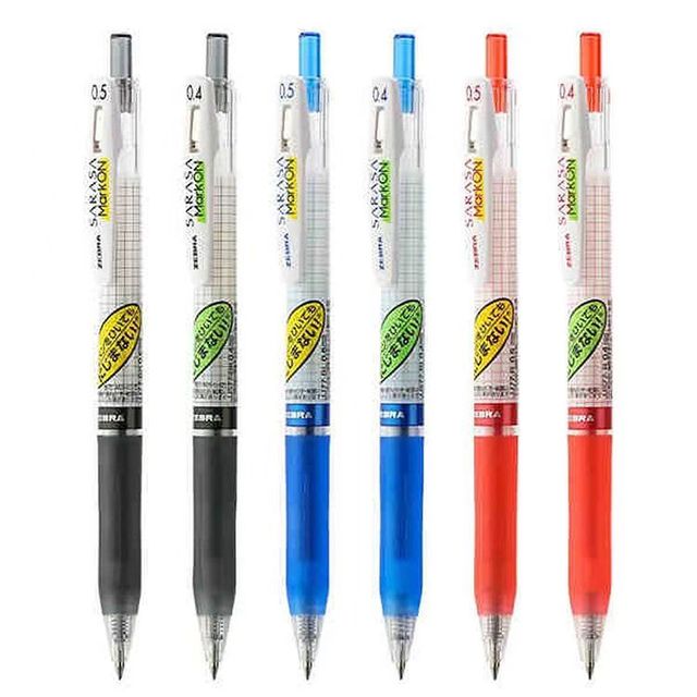 Wholesale Blue Red Gel Ink Pens for Writing Black Ink Pens 0.4 0.5 mm Smooth Writing Liquid Ink Pen Office Supplier Stationery