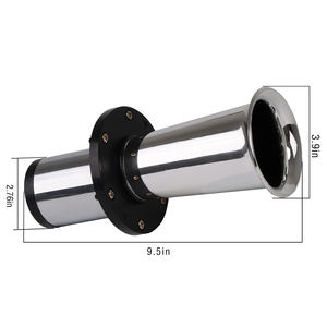 F-FARBIN 12V OOGA Klaxon de Voiture Classique Style Ancien Vintage avec Bouton Poussoir Chrome a Air Antiquites Klaxon - Product Image 3