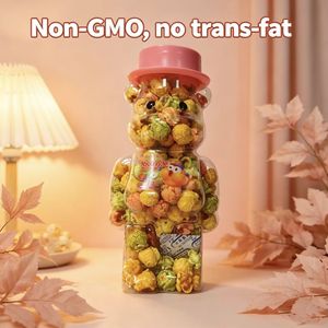 Fabrication sous contrat de pop-corn instantané en pot portable 128G, qualité export, saveurs mélangées personnalisées, <span class=keywords><strong>goût</strong></span> sucré, maïs non-OGM - Product Image 1