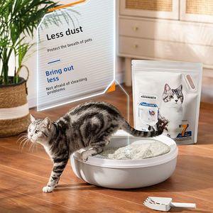 Litière pour chat en forme <span class=keywords><strong>de</strong></span> bande, naturelle, minérale, à forte absorption, au <span class=keywords><strong>bicarbonate</strong></span> <span class=keywords><strong>de</strong></span> <span class=keywords><strong>soude</strong></span>, désodorisante, écologique, <span class=keywords><strong>5</strong></span> <span class=keywords><strong>kg</strong></span>, blanche, sans poussière, agglomérante - Product Image 1