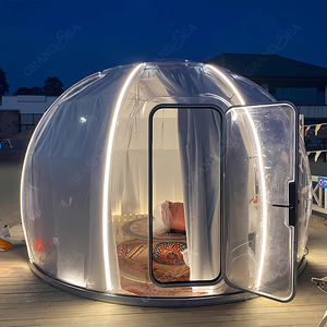 Portable De Luxe PC Matériel Géodésique Transparent <span class=keywords><strong>Bulle</strong></span> Dôme Maison Full House Hébergement pour Camping En Plein Air - Product Image 6