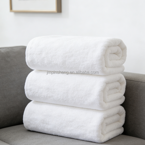 Lot de serviettes de bain d'hôtel en coton éponge 100 %, épaissies, douces, respirantes, séchage rapide, absorption d'eau confortable, logo personnalisé - Product Image 1