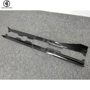Jupes latérales décoratives style PT en fibre de carbone effet mouillé pour Mercedes Benz AMG GT GTC GTS 2014-2018, Kits carrosserie carbone, Pièces automobiles - Product Image 4