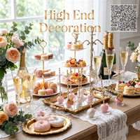 Décoration de table sur le thème du carrousel : Gâteau artificiel de luxe pour simulation de dessert, accessoire de merchandising visuel et décoration d'intérieur