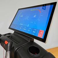 Caminadora con Pantalla Táctil de 32 Pulgadas, Resolución 4K, Motor AC de 3HP-7HP, 10 Idiomas, Velocidad de 15-20 km/h, Uso Comercial/Gimnasio
