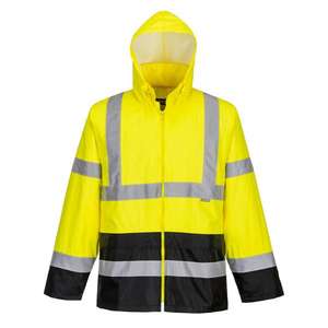 PORTWEST - H443YBRXXXL Veste de pluie classique bicolore jaune/noir haute visibilité-EAN 5036108266890 HI-VIS WORKWEAR - Product Image 1