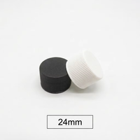 Bouchon à vis professionnel en plastique PP 18mm 24mm 28mm 38mm 400 410, surface lisse ou côtelée, qualité alimentaire, sans BPA