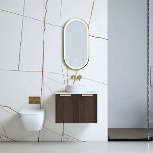 Mueble <span class=keywords><strong>de</strong></span> Baño <span class=keywords><strong>de</strong></span> PVC Impermeable, Moderno y Duradero, <span class=keywords><strong>de</strong></span> Alta Calidad para Hotel, <span class=keywords><strong>con</strong></span> Lavabo <span class=keywords><strong>de</strong></span> Cerámica y Desagüe <span class=keywords><strong>de</strong></span> Cobre, Venta al Por Mayor - Product Image 1