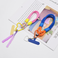 Cordon tressé personnalisé pour téléphone portable, vente en gros, sangle courte anti-perte pour poignet, idéal pour l'extérieur