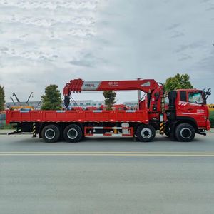 Camion de fret Dongfeng 8X4 avec grue télescopique de 14 tonnes pour le levage d'infrastructure municipale - Product Image 5