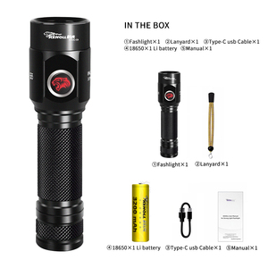 2025 mới mạnh mẽ 800 lumens ánh sáng đèn flash ngọn đuốc USB có thể sạc lại ngọn đuốc ánh sáng đầu rechargeableled torchtactical đèn pin - Product Image 6