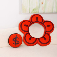 Énorme coussin de sol oreiller rond 45cm boule en peluche coussins housse fabricant coussin circulaire pour chaise siège oreiller
