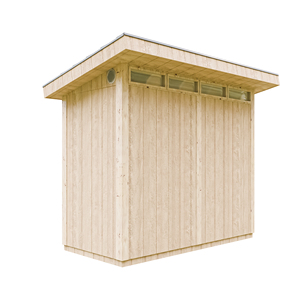Timbela 3.00m2เก็บของไม้คุณภาพพรีเมี่ยม M901โรงเก็บของกลางแจ้งประกอบได้ง่ายด้วยกระเบื้องบิทูมินัส294W x 161D x 239H CM