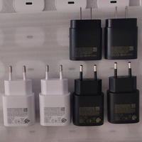 Cargador Rápido Tipo C USB de Pared con Kit de Cable 25W TA800 Enchufe EU UK US Cable USB C de 1m para Samsung S26 S25 S24 S23
