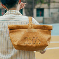 Sac fourre-tout décontracté en papier Tyvek Dupont avec imprimé lapin mignon, imperméable et réutilisable pour les courses quotidiennes et le rangement des repas