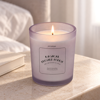 Étiquettes personnalisées OEM d'usine, faible MOQ, bougies parfumées à la cire de soja pour la décoration de la maison, cadeaux