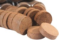 50 mm de terreau de coco compressé, terreau organique expansible en fibres de coco