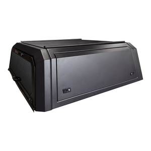 Capot de camion noir mat avec spoiler pour Chevrolet Colorado GMC Canyon, coque de camping-car anti-rouille, toit rigide en aluminium - Product Image 1