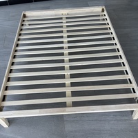 Cadre de lit en bois de couleur blanche pour une personne Lit en MDF bon marché