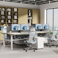 Bureau double électrique réglable en hauteur avec moteur intégré, bureau électrique réglable en hauteur personnalisable