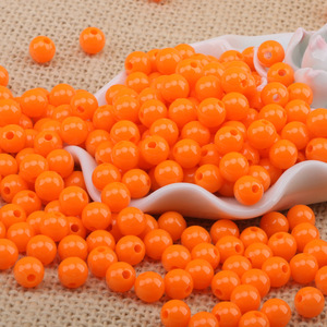 Acrylic Round <b>Beads</b> 6-10mm Loose For Jewelry Making Bulk Pack - Product Image 2