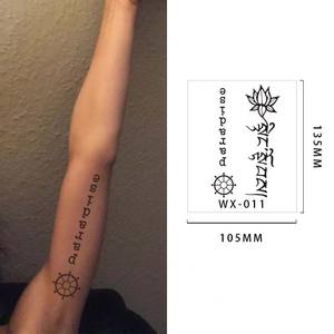 Diseños <span class=keywords><strong>tribales</strong></span> personalizados impermeable no tóxico jugo tinta semipermanente <span class=keywords><strong>brazo</strong></span> completo tatuaje temporal pegatina último 15 días - Product Image 2