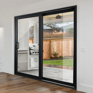 Portes <span class=keywords><strong>en</strong></span> alliage d'aluminium polymère sur mesure de haute qualité, double vitrage trempé, design moderne pare-balles, <span class=keywords><strong>isolation</strong></span> thermique, finition de qualité - Product Image 3