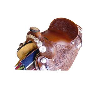 Producto de mayorista de sillín occidental de cuero genuino tallado a mano - Product Image 6