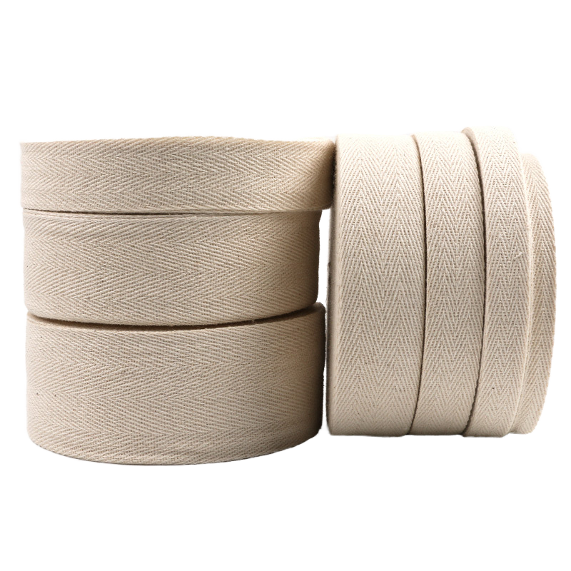 Wholesale White Cotton Edge Twill Herringbone