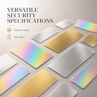 Etiqueta Adhesiva de Vinilo Holográfica Impermeable con Código de Barras y Diseño de Logotipo Personalizado para Fabricantes de Botellas de Cosméticos
