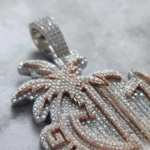 จี้เพชรโมอิสซาไนต์แบบสั่งทำพิเศษ เงินแท้ 925 ประดับเพชรโมอิสซาไนต์ VVS รูปตัวอักษรชื่อ พร้อมจี้เพชรโมอิสซาไนต์แบบประดับเพชรสำหรับทุกเพศ - Product Image 4