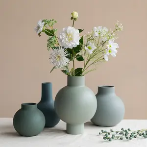 Elegant Modern Design Home Decor Colorful Centerpiece Ceramic Flower Vases For Wedding