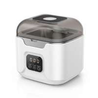 Nettoyeur de prothèses dentaires à ultrasons avec stérilisation UVC et dégazage |   Taux de stérilisation de 99,99% |   Réservoir en acier inoxydable de qualité alimentaire 304
