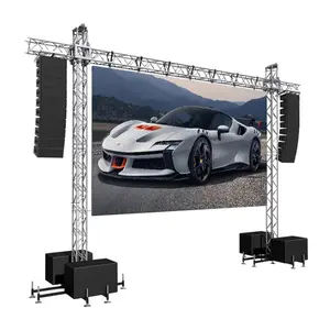 Outdoor smart 10 feet x 6 feet 3d stage curved led background with video processor led display for stage led screen