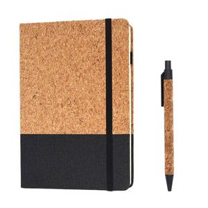 Creative <b>A5</b> Notebook Cork Grain Texture Leather Cover Simple Office <b>Notepad</b> Thread Sewing for Students Business - Product Image 4