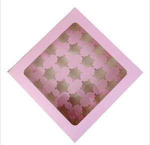 Sinh Nhật Bên Bánh Hộp Cupcake Bao Bì Bán Buôn Với Cửa Sổ Rõ Ràng Wedding Thực Phẩm & Đồ Uống Bao Bì Giấy Các Tông 100 Cái - Product Image 4