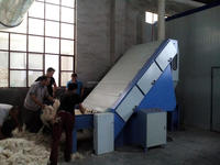 Équipement de cardage des fibres animales avec nettoyeur à six rouleaux et machine à ouvrir la laine de mouton pour l'élimination de la poussière et des fibres grossières