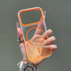 เคสโทรศัพท์ใสไล่เฉดสีแบบแม่เหล็กสำหรับ iPhone 18 12 13 14 15 16 17 Pro Max Air รองรับการชาร์จไร้สาย ป้องกันด้านหลัง - Product Image 5