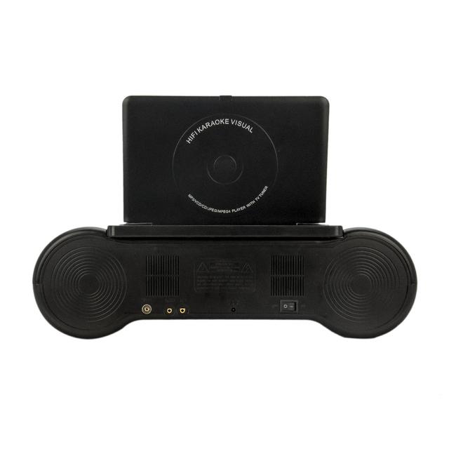 Portable 9 Inch EVD VCD CD USB SD RMVB Home DVD Player With TV Game FM Radio