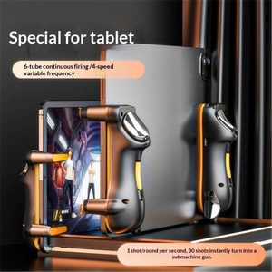 แท็บเล็ตใหม่ Six Finger Burst King สำหรับอุปกรณ์เสริมหน้าจอขนาดใหญ่ คอนโทรลเลอร์เกมไร้สายแบบเสริมพร้อมระบบยิงอัตโนมัติและระบบ Force <span class=keywords><strong>Feedback</strong></span> - Product Image 5