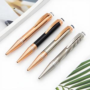 Bolígrafo de metal de lujo de gama alta, regalo de negocios, bolígrafo promocional con punta de cristal transparente, logotipo personalizado - Product Image 2