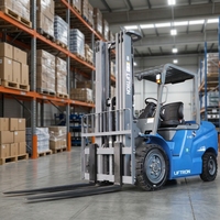 Montacargas Eléctrico Contrapesado Liftron CPD40D de 4000 kg con Cuatro Ruedas Estables para Logística de Materiales en Plantas de Estampado de Metal