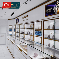 Usine de mobilier de magasinage de Guangzhou, mobilier de magasin de bijoux de style nouveau professionnel, conception de mobilier de magasin de bijoux de marque