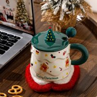 Tasse en céramique de Noël de haute qualité en gros Creative Cartoon Mug Set de tasses à café pour les cadeaux