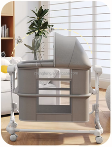 Smart Baby <span class=keywords><strong>culla</strong></span> comodino Co-dormiente telecomando pieghevole elettrico bambino <span class=keywords><strong>culla</strong></span> a dondolo intelligente <span class=keywords><strong>culla</strong></span> con musica - Product Image 2