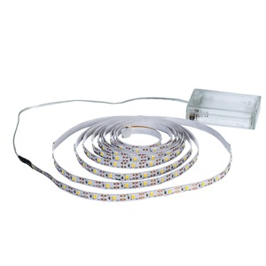 Bande lumineuse LED alimentée par piles 3AA, SMD2835, 50cm, 1M, 2M, 3M, 4M, 5M, ruban d'éclairage flexible, blanc/chaud - Product Image 3