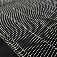 Chaîne à mailles plates en acier inoxydable 316 en forme de Z pour machine d'enrobage de chocolat, échelle à chaîne, convoyeur de pizza, bande transporteuse de four