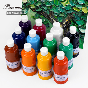 Panwenbo 250/500ml 12 colores OlL pintura artista profesional Color al óleo no tóxico juego de pintura al óleo para pintar - Product Image 2